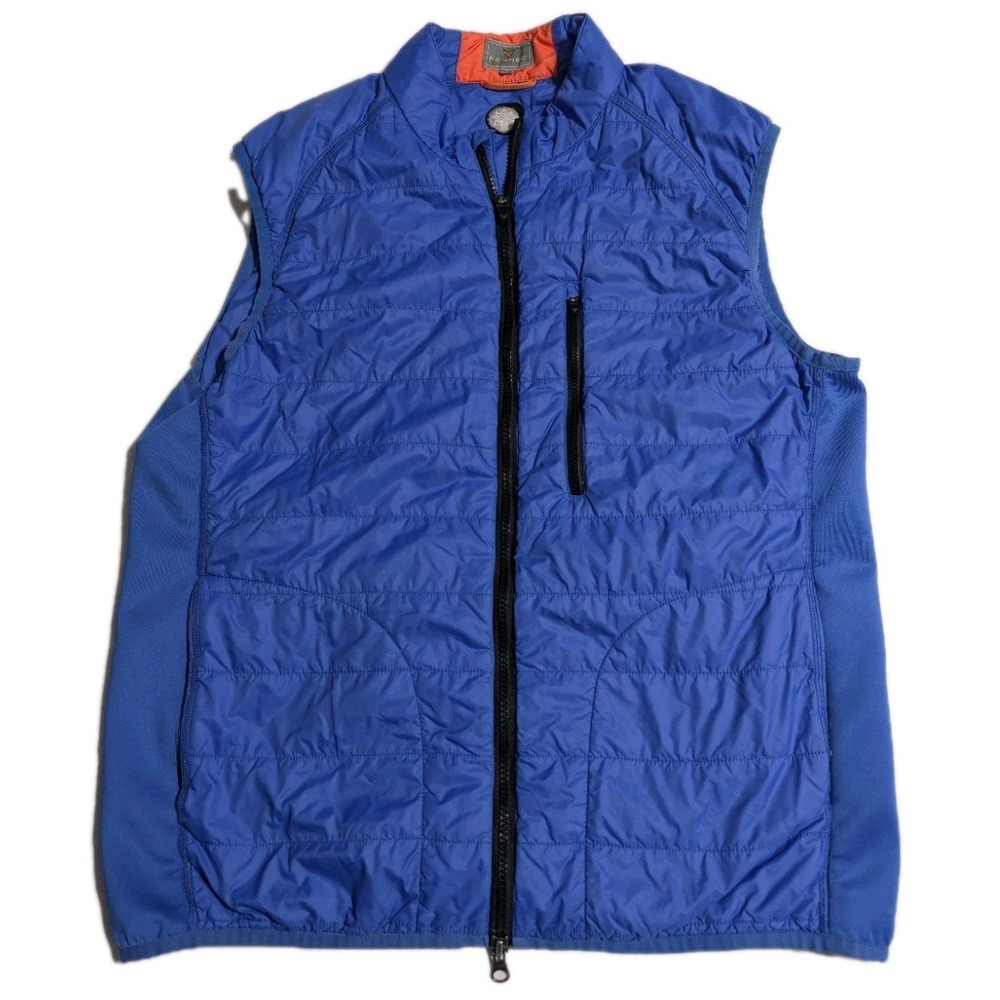 Fennec Golf Men's Insulated Vest Medium Blue‎ Primaloft Lightweight Full Zip